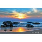 Фотообои Морские камни на закате 170