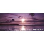 Фотообои Морской закат в фиолетовом цвете 122VEP